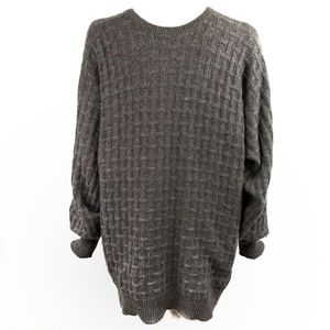 Vintage Clan Douglas Cashmere Mens Sweater L Grey